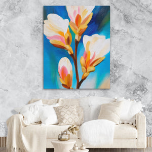 Orchid Branch Bloom — Orchid Branch Bloom Lux Couch Marble Walls 188