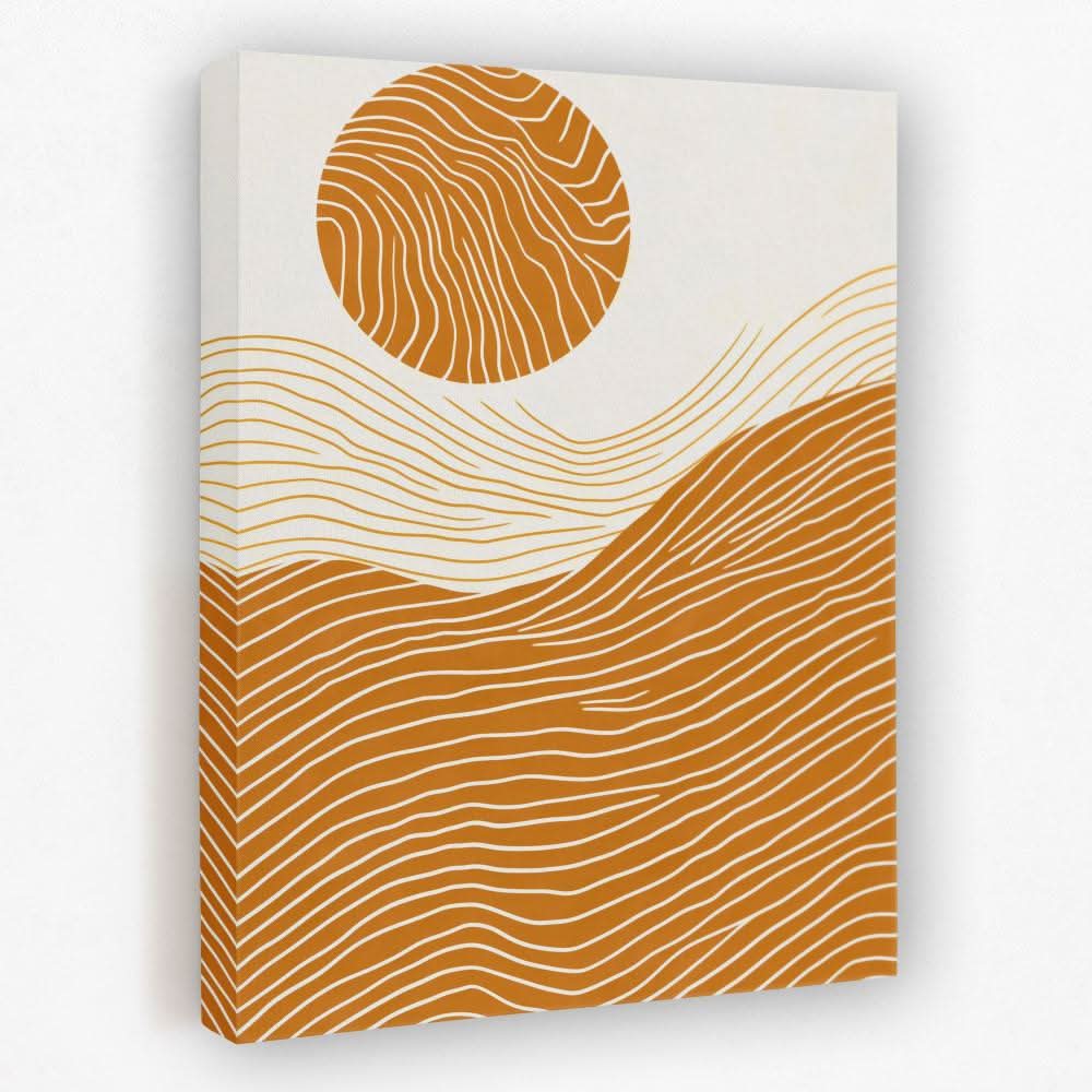 Organic Curves - Coastal Canvas Wall Art