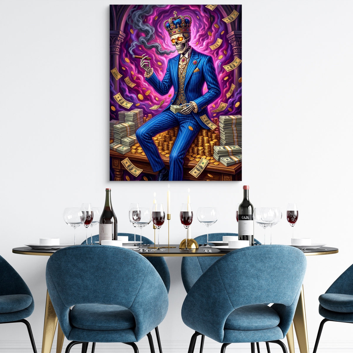 Otter Balancing Waterfall — otter balancing waterfall sq dining room tables 1port flush print