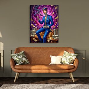 Otter Balancing Waterfall — otter balancing waterfall sq hallway bench green 1port flush print
