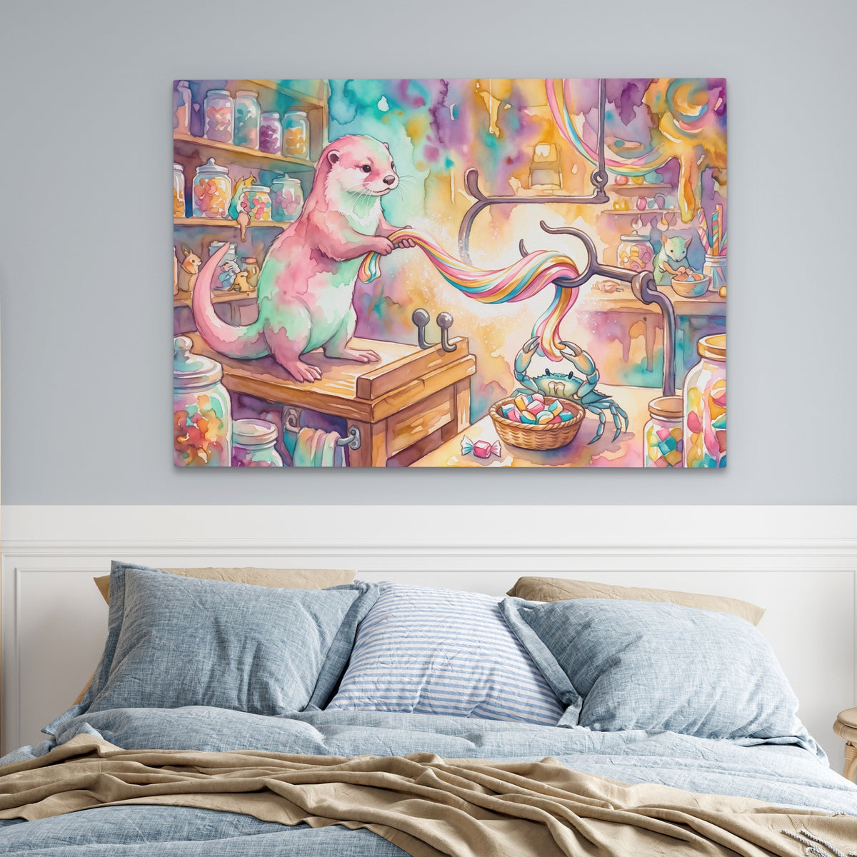 Otter Candy Workshop — Otter Candy Workshop Blue Bedroom land 34