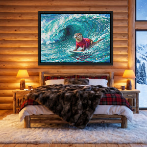 Otter Surfing Waves — Otter Surfing Waves Cozy Cabin Land 115