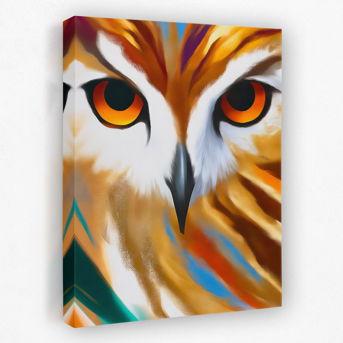 Owl Geometric Symmetrical — Owl Geometric Symmetrical Portrait   Side View   Mirror 364