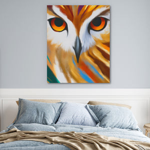 Owl Geometric Symmetrical — Owl Geometric Symmetrical Blue Bedroom 14