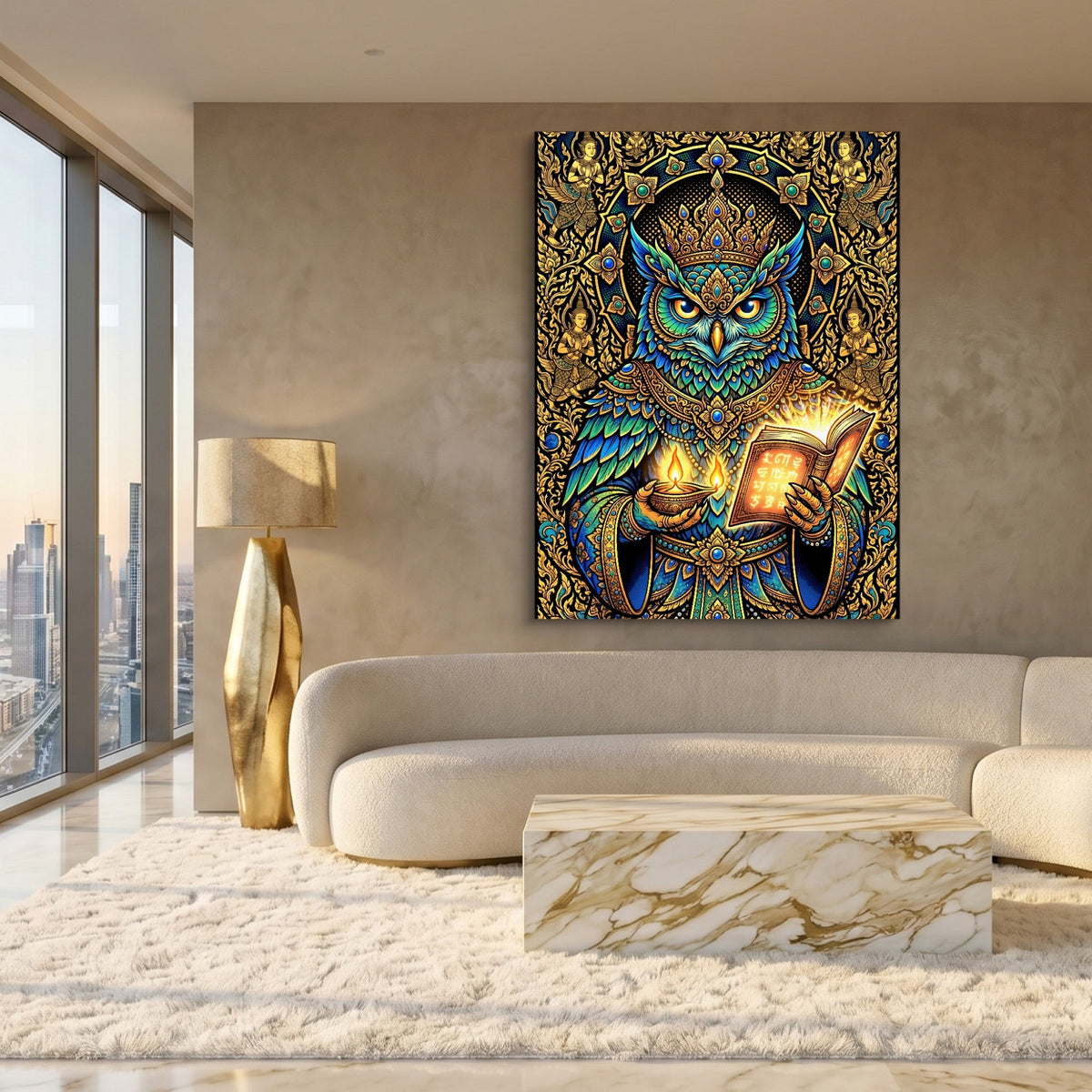 Owl Scholar - Luxury Wall Art