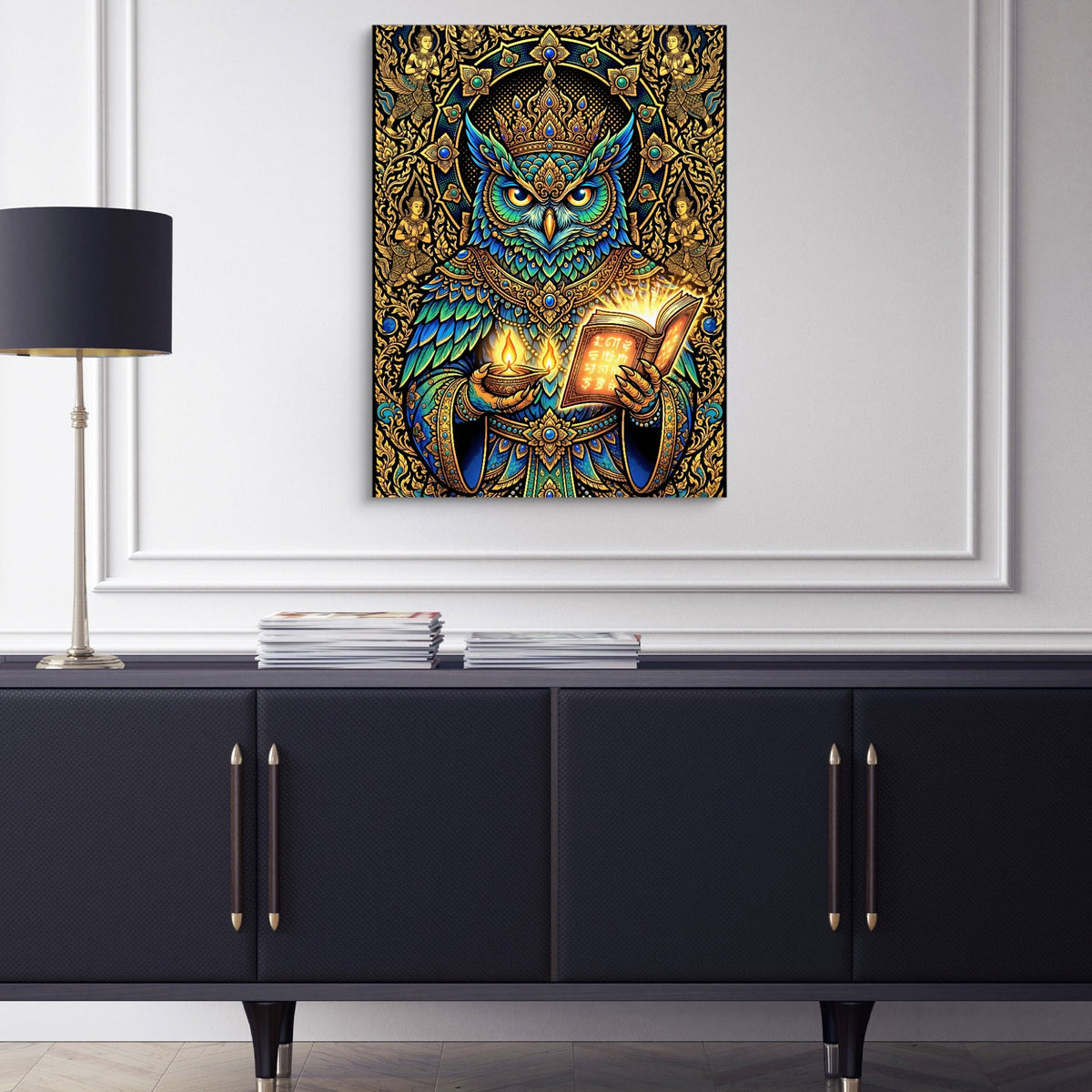 Owl Scholar - Luxury Wall Art