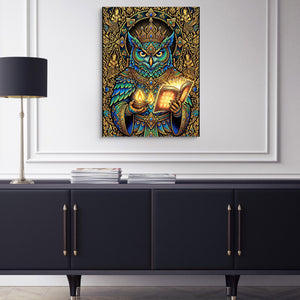 Owl Scholar - Luxury Wall Art