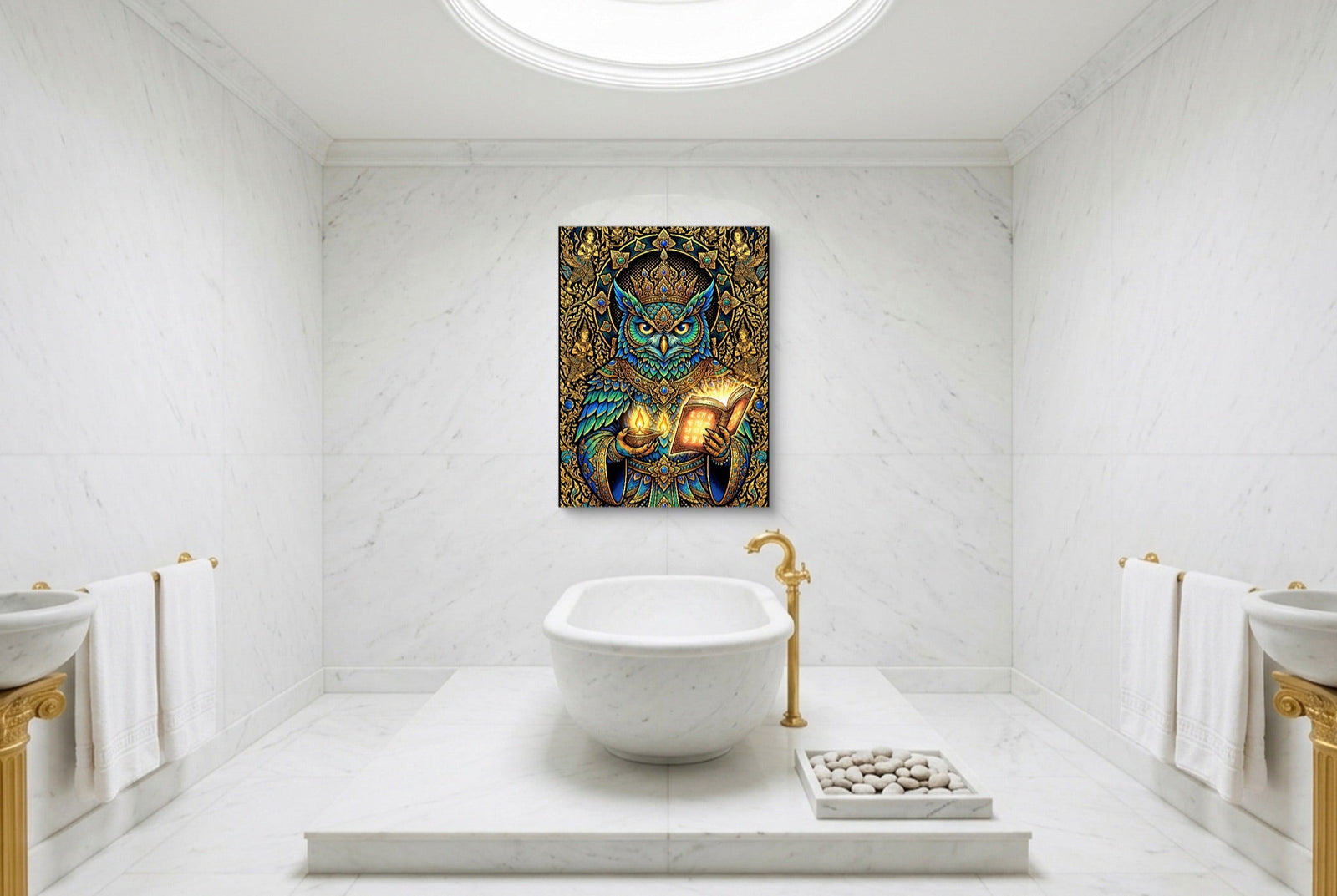 Owl Scholar - Luxury Wall Art
