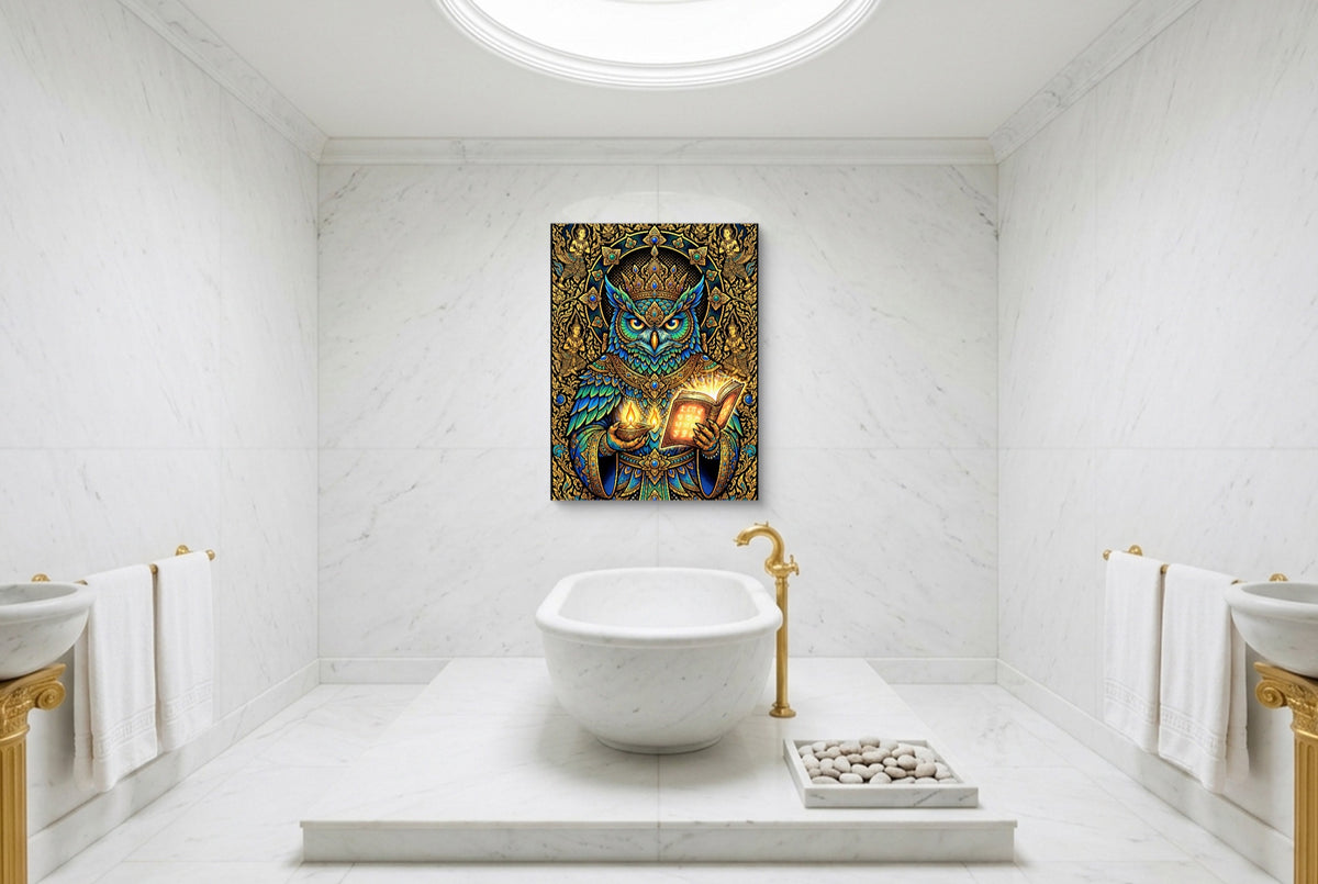 Owl Scholar — owl scholar luxury bathroom interior 2 1port flush print