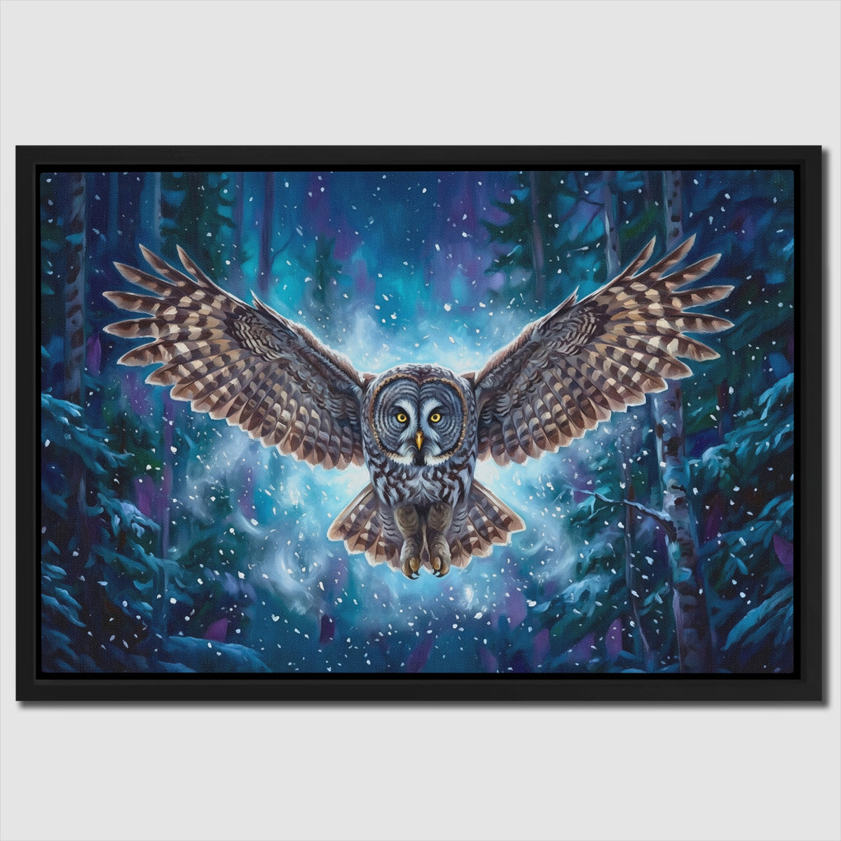 Owl Starry Night — Owl Starry Night Close Up Landscape 84