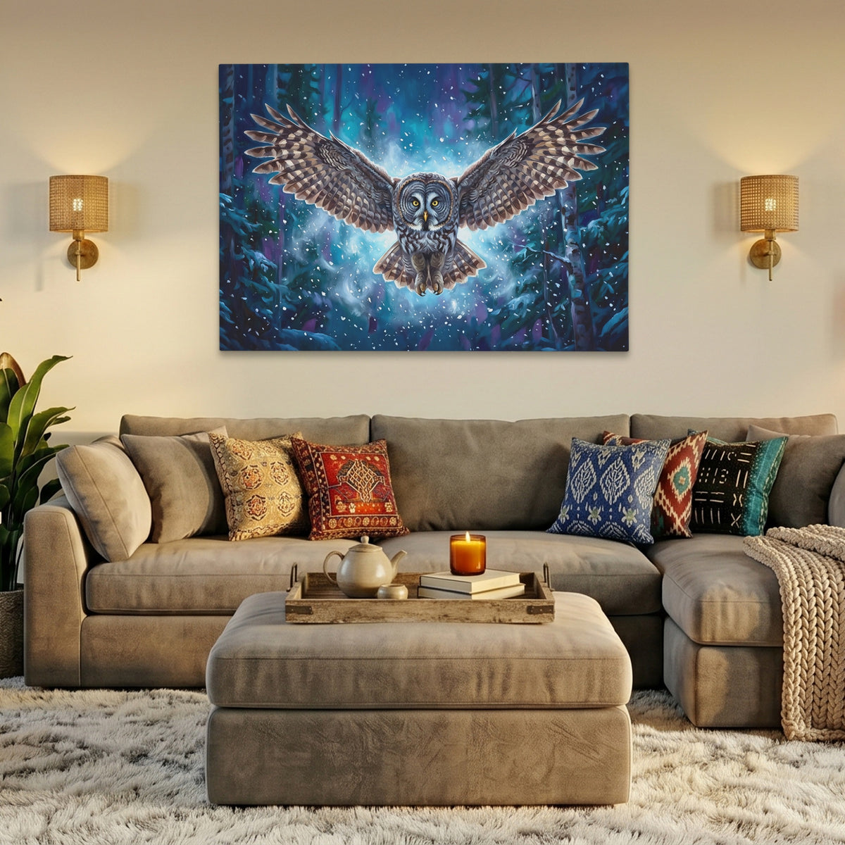 Owl Starry Night — Owl Starry Night AZ Livingroom Land 4