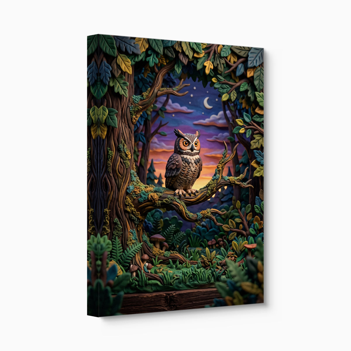 Owl Vigil — owl vigil angled flush print