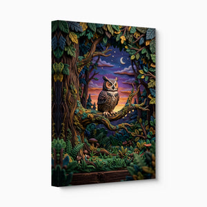 Owl Vigil — owl vigil angled flush print