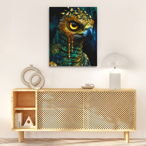 Owl's Amber Oracle - Luxury Wall Art