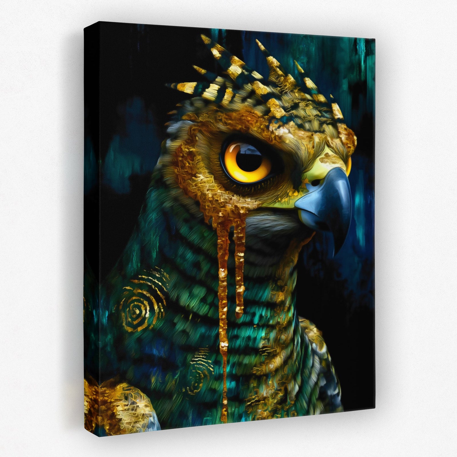 Owl's Amber Oracle - Luxury Wall Art