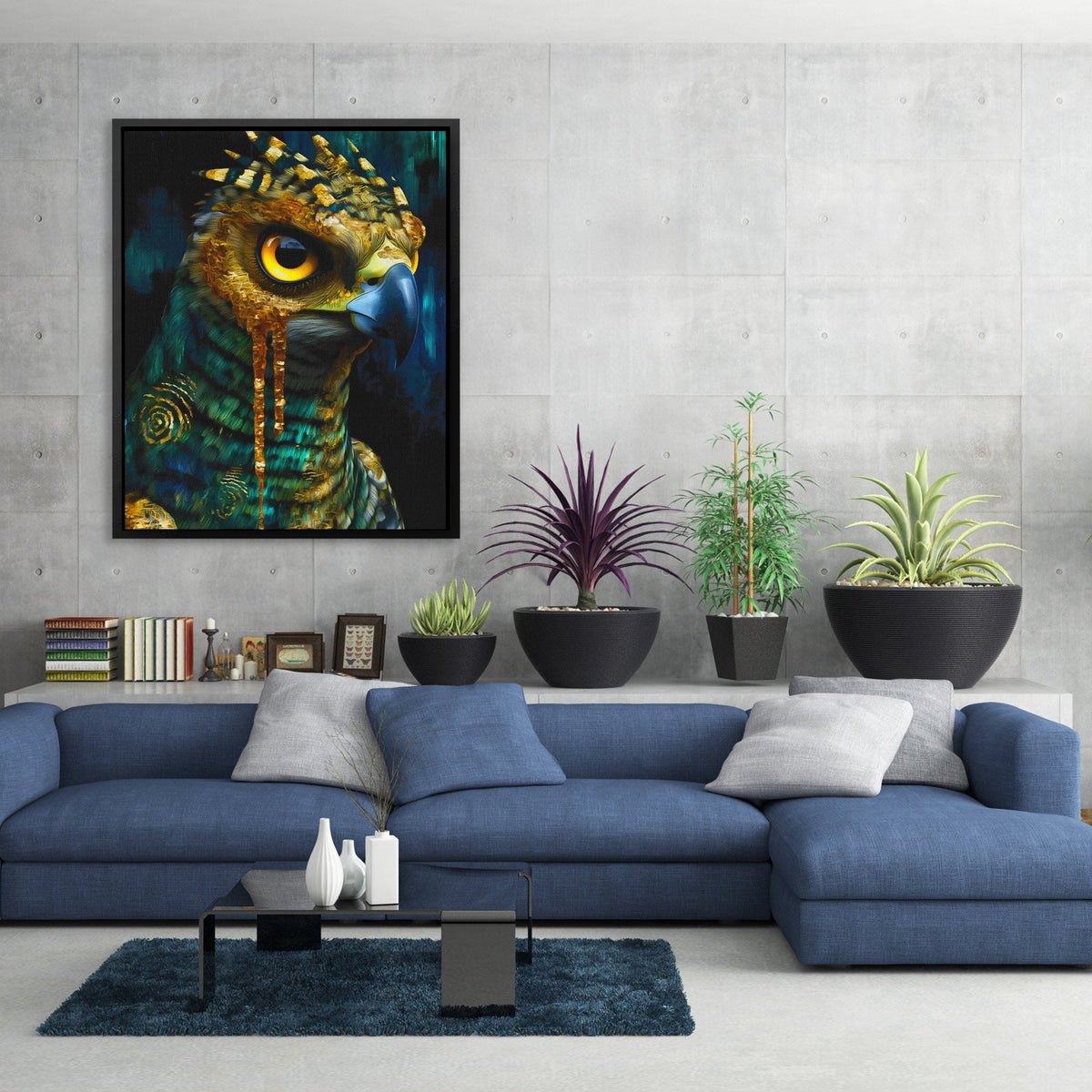Owl's Amber Oracle - Luxury Wall Art