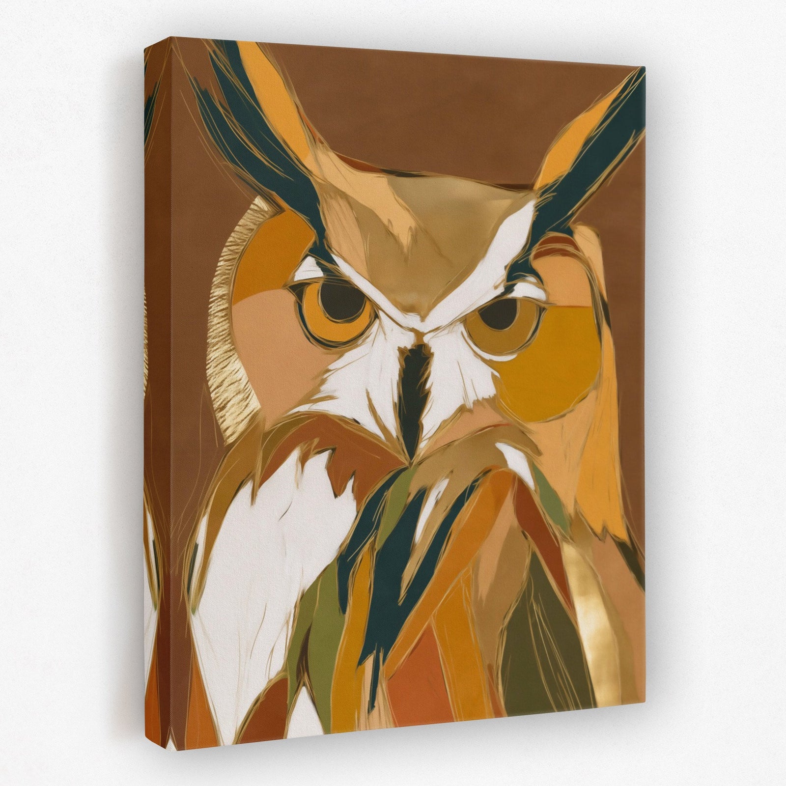 Owl's Ember Watch - Luxury Wall Art