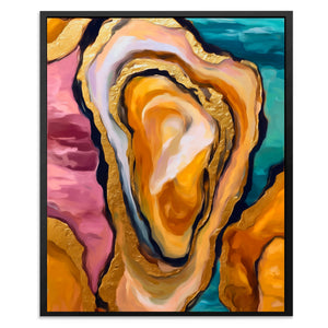 Oyster Dreamscape Gold canvas wall art