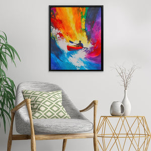 Paddle Through Chaos - Luxury Wall Art