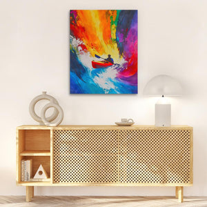 Paddle Through Chaos - Luxury Wall Art