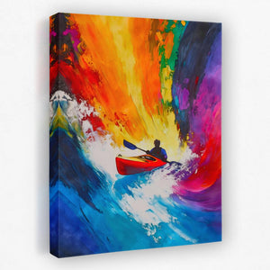 Paddle Through Chaos - Luxury Wall Art