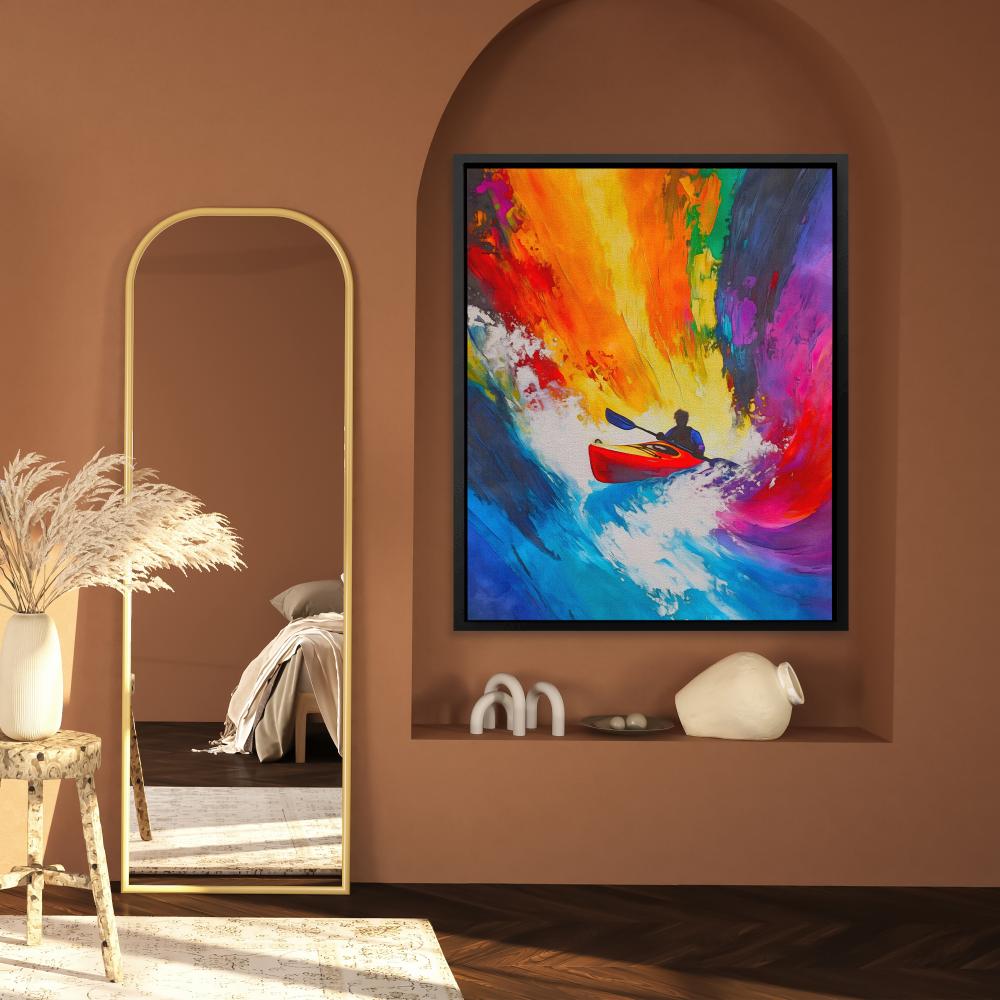 Paddle Through Chaos - Luxury Wall Art