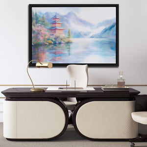 Pagoda’s Tranquil Time - Luxury Wall Art
