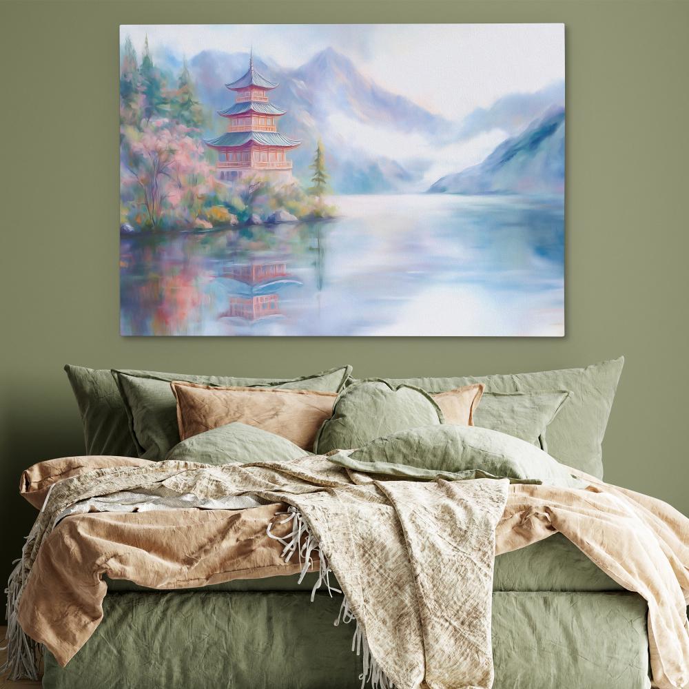 Pagoda’s Tranquil Time - Luxury Wall Art