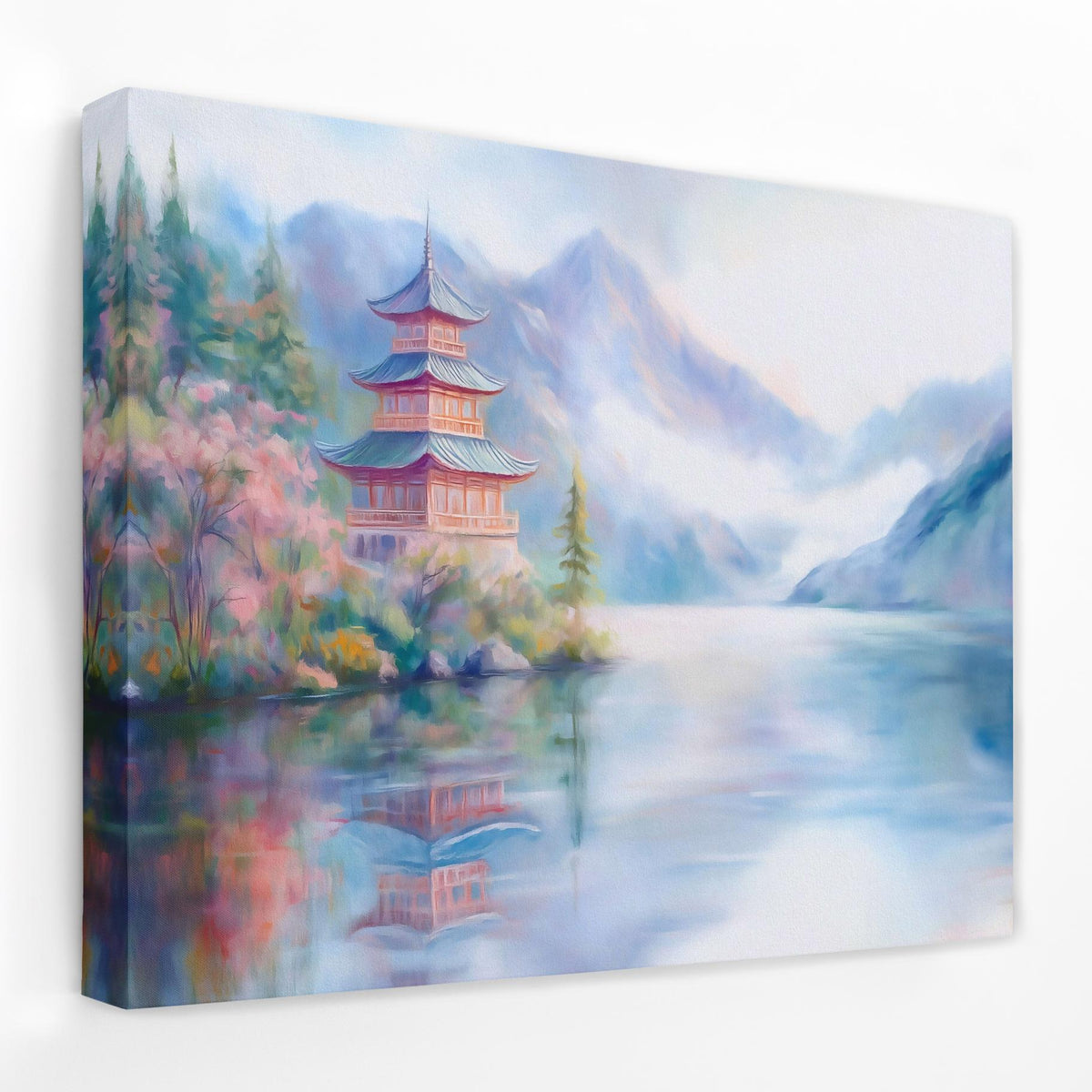 Pagoda’s Tranquil Time - Luxury Wall Art