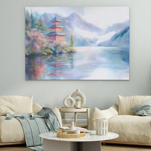 Pagoda’s Tranquil Time - Luxury Wall Art