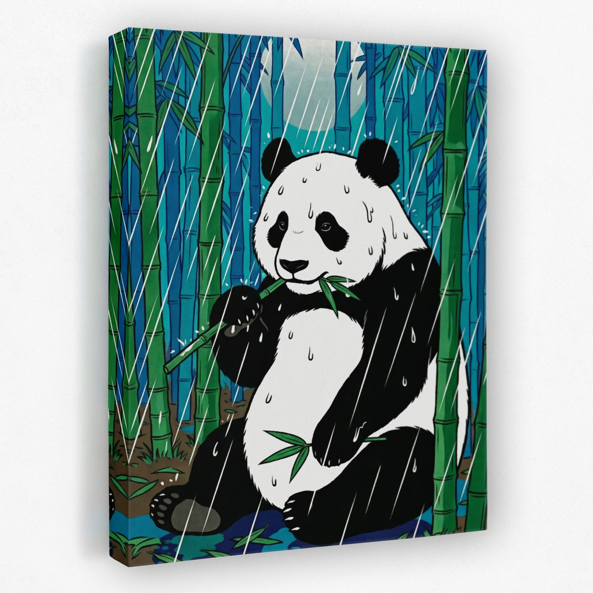 Panda Bamboo Rain — Panda Bamboo Rain Portrait   Side View   Mirror 233