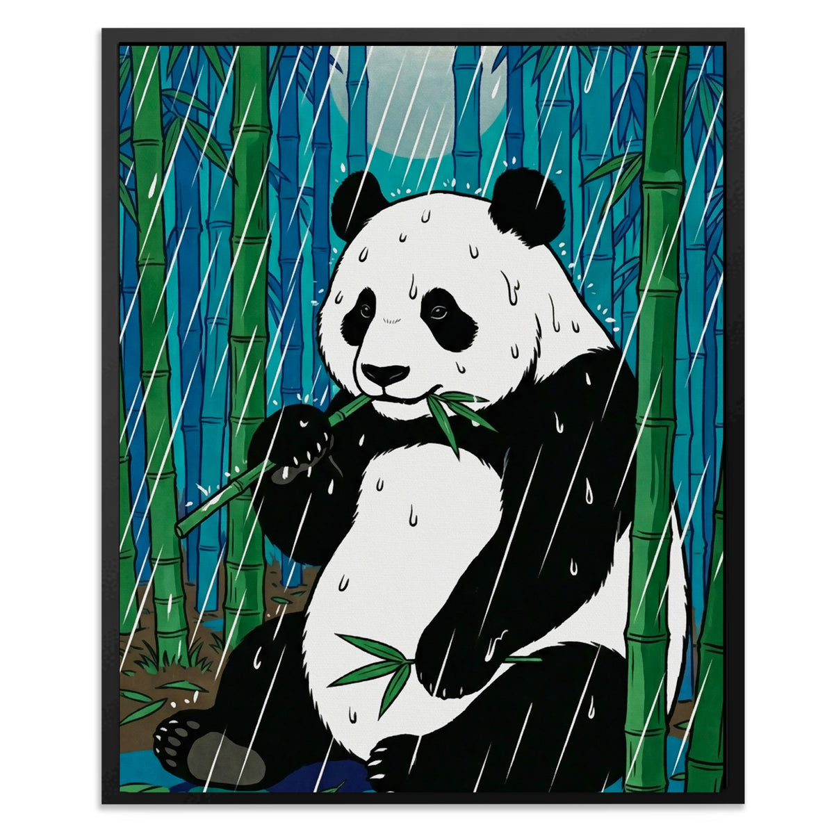 Panda Bamboo Rain — Panda Bamboo Rain Front Facing Portrait2 17