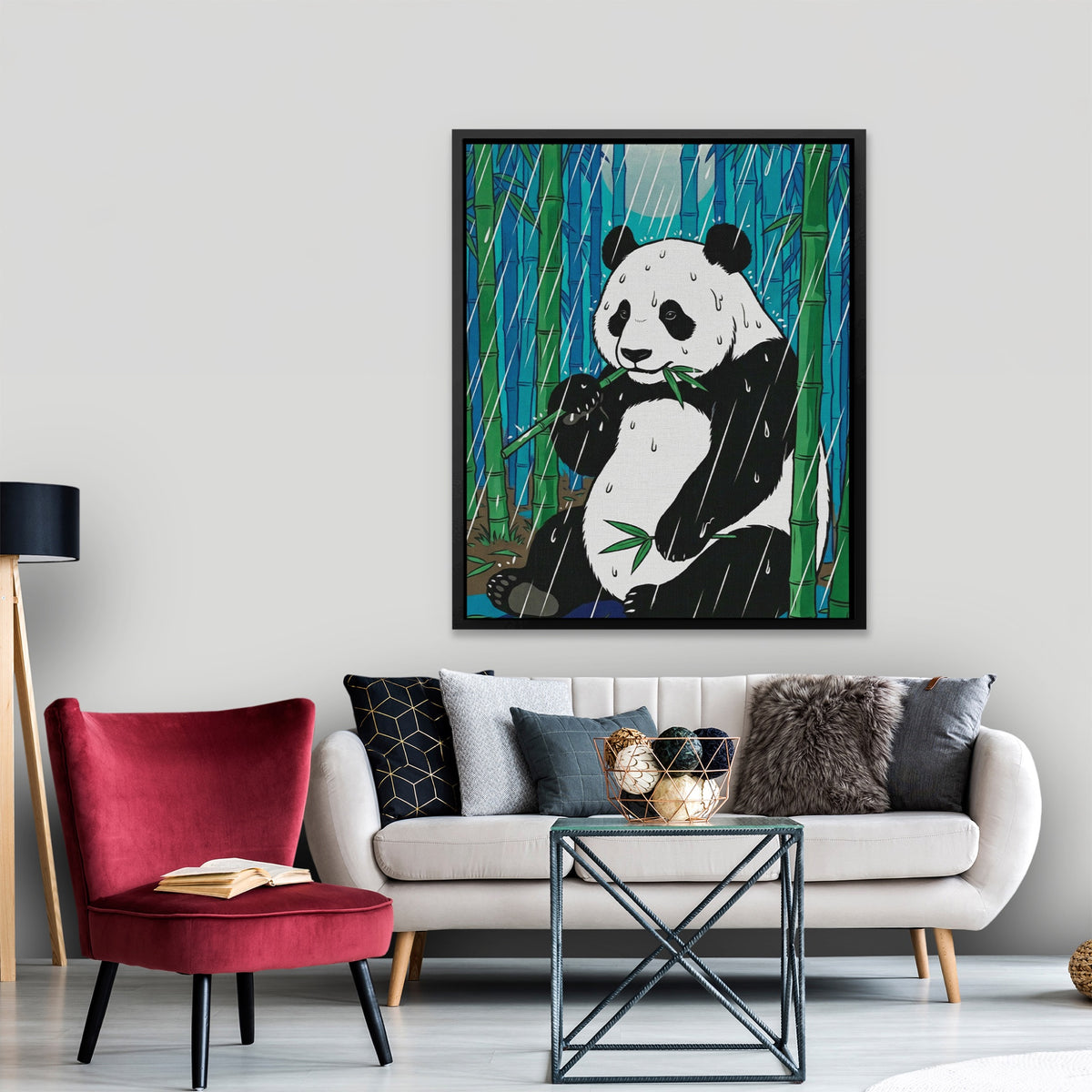 Panda Bamboo Rain — Panda Bamboo Rain New   Port Living Room Lux 113