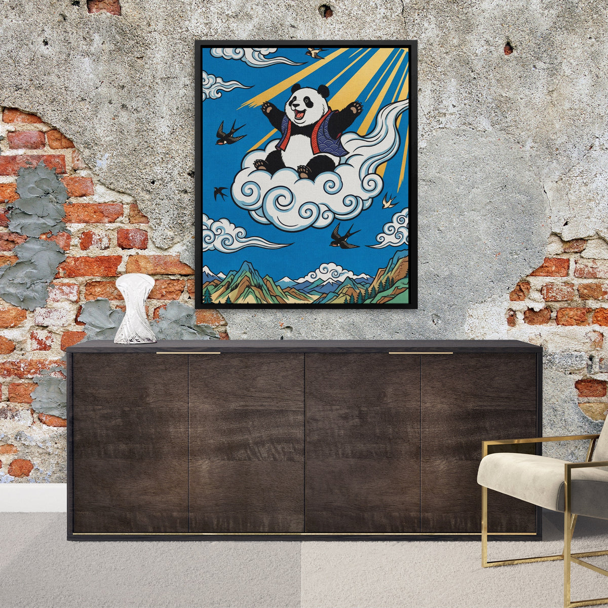 Panda Celestial Flight — Panda Celestial Flight Luxurious Room Exposed Brick 43