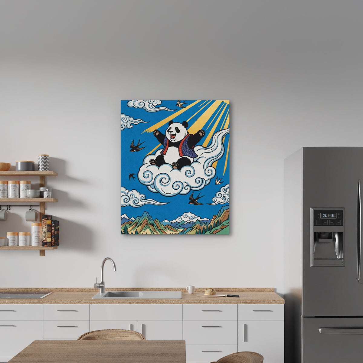 Panda Celestial Flight — Panda Celestial Flight New   Kitchen Wall Port 64