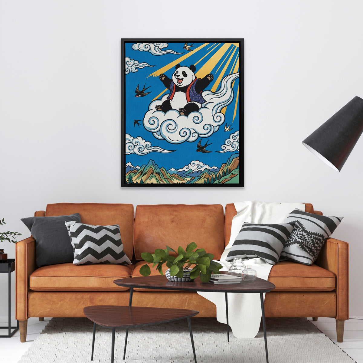 Panda Celestial Flight — Panda Celestial Flight Orange Couch 127