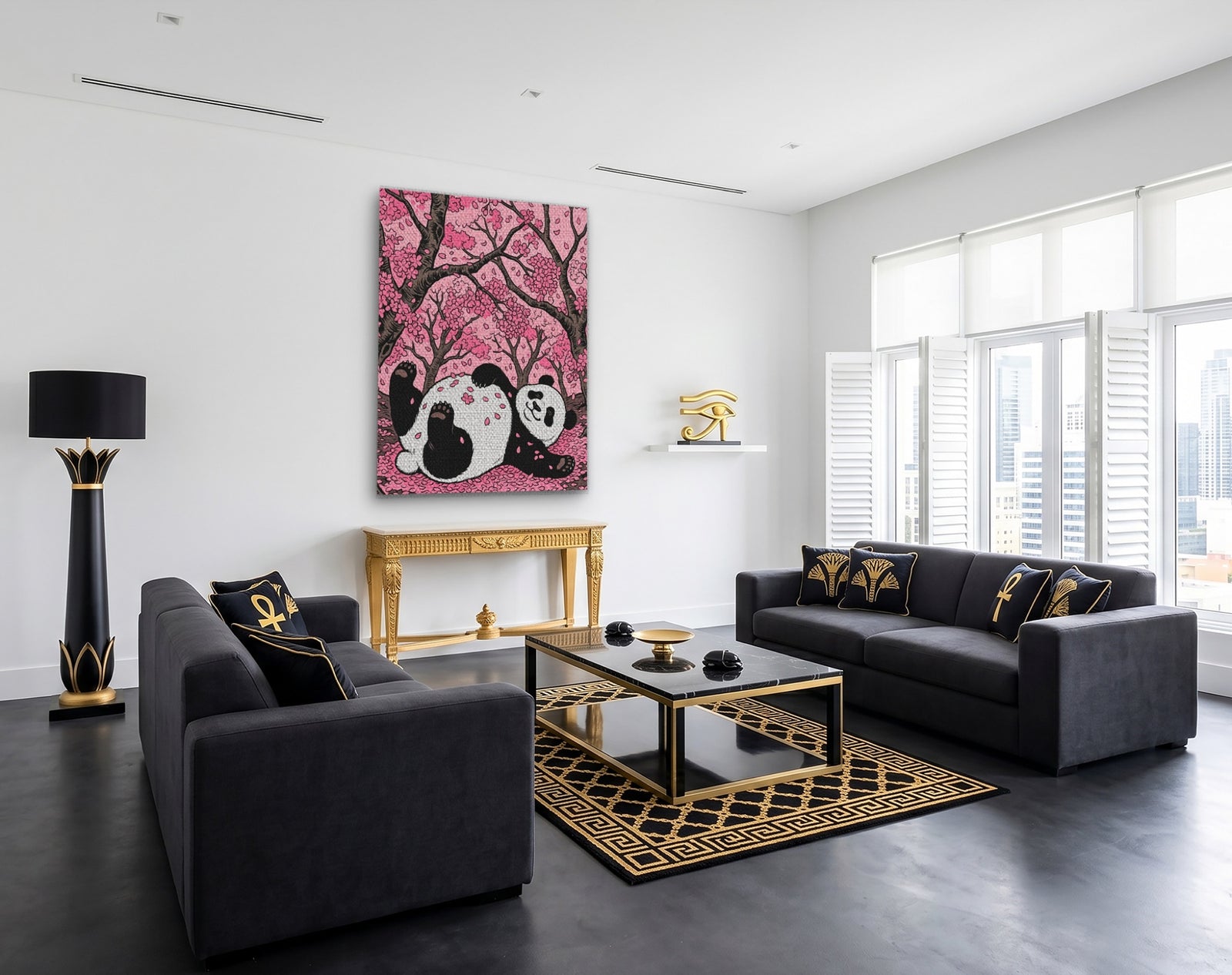 Panda Cherry Bloom — Panda Cherry Bloom Egypt Themed Room Port Angle 2