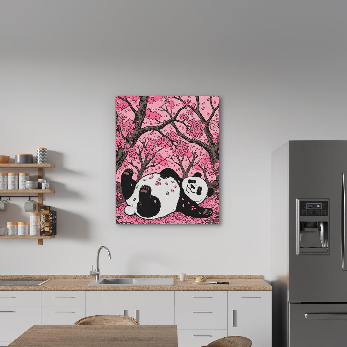Panda Cherry Bloom — Panda Cherry Bloom New   Kitchen Wall Port 65