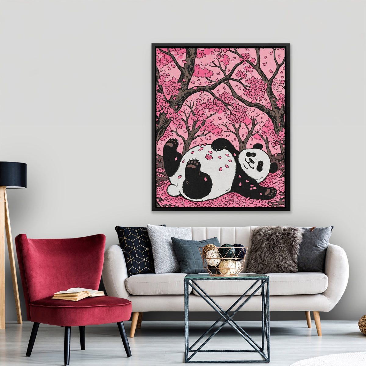 Panda Cherry Bloom — Panda Cherry Bloom New   Port Living Room Lux 86