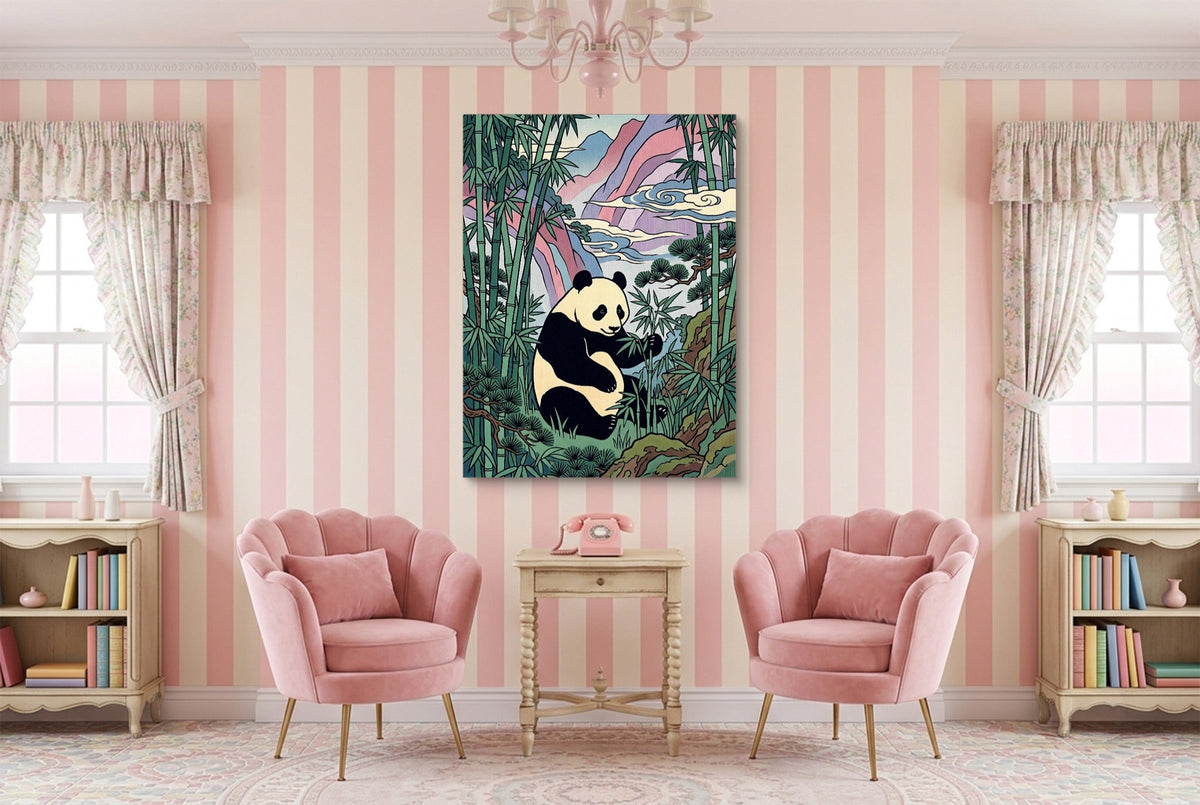 Panda Feast - Luxury Wall Art
