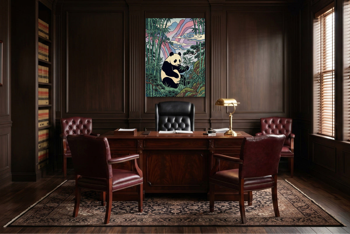 Panda Feast - Luxury Wall Art