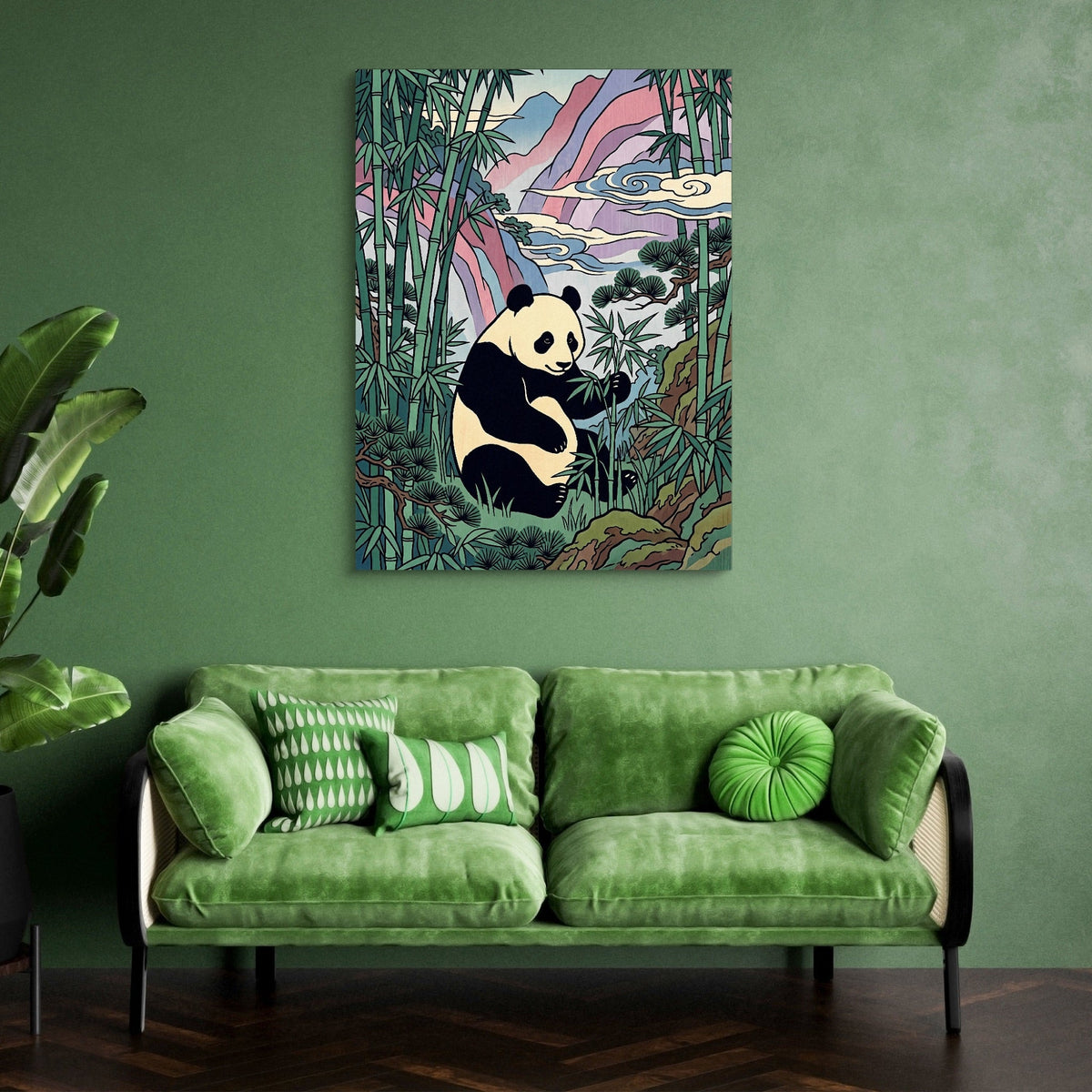 Panda Feast - Luxury Wall Art