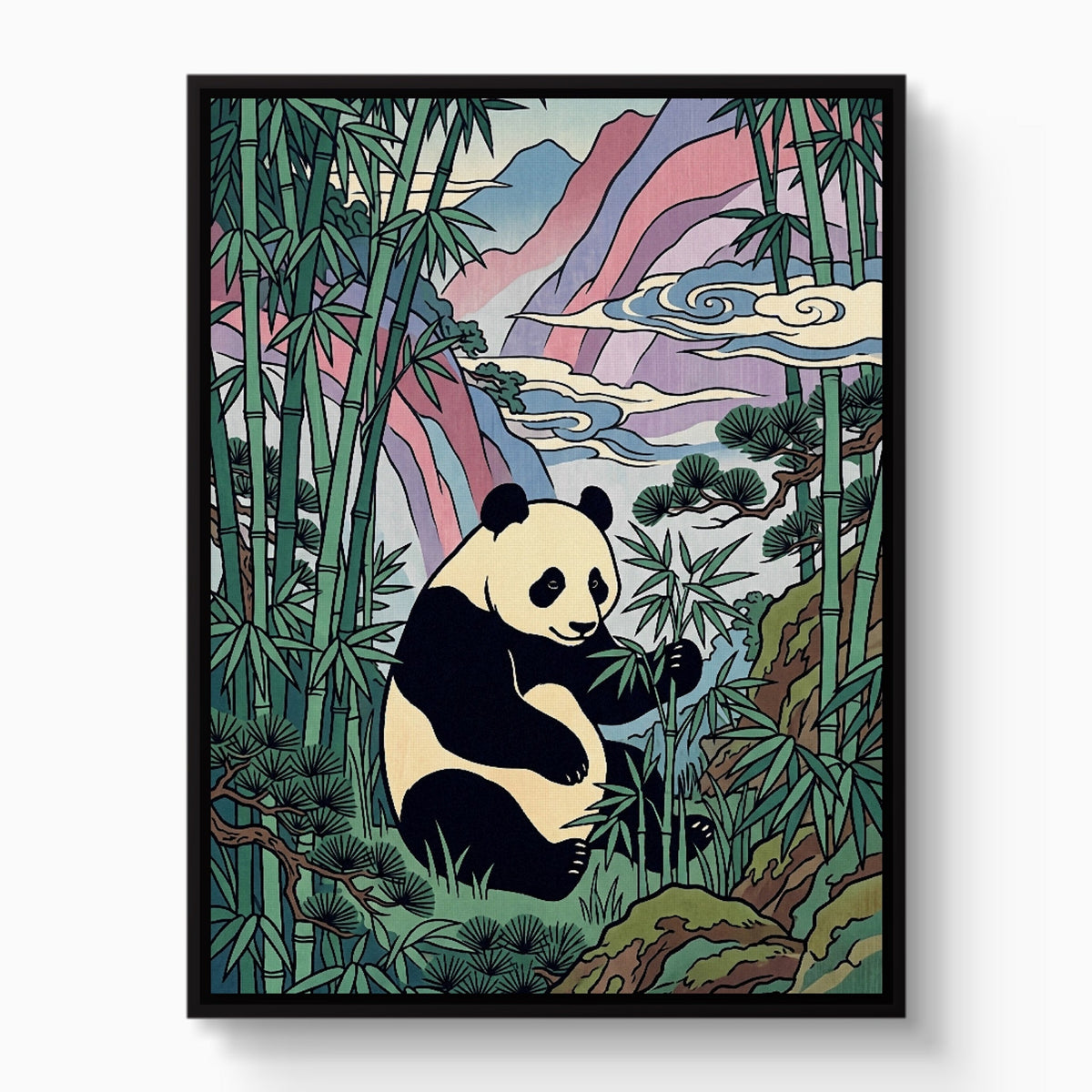 Panda Feast - Luxury Wall Art