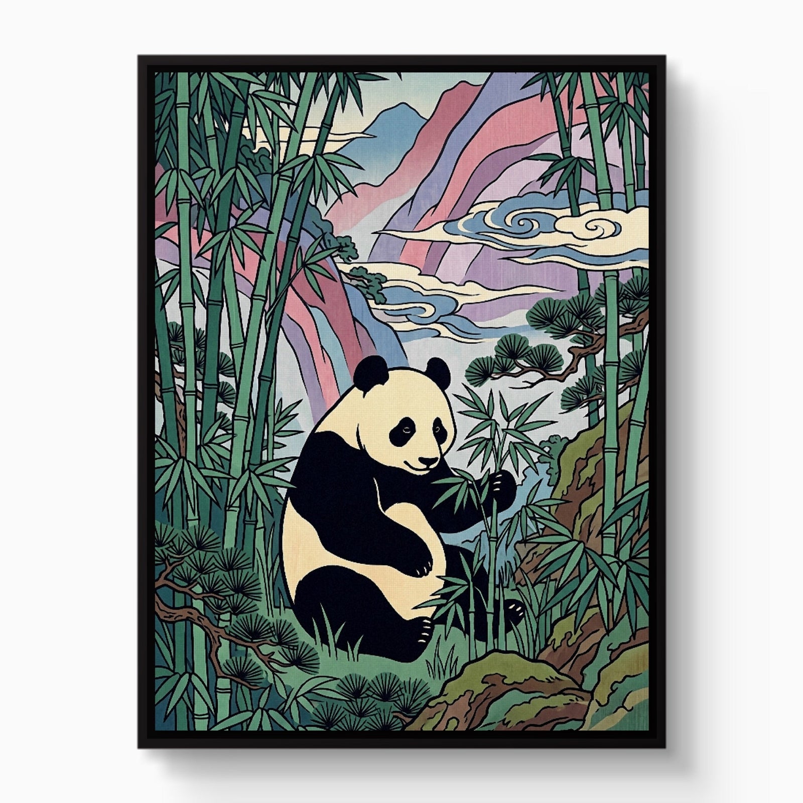 Panda Feast - Luxury Wall Art