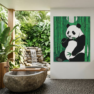 Panda Green Bamboo — Panda Green Bamboo Outdoor Bathroom Port 318