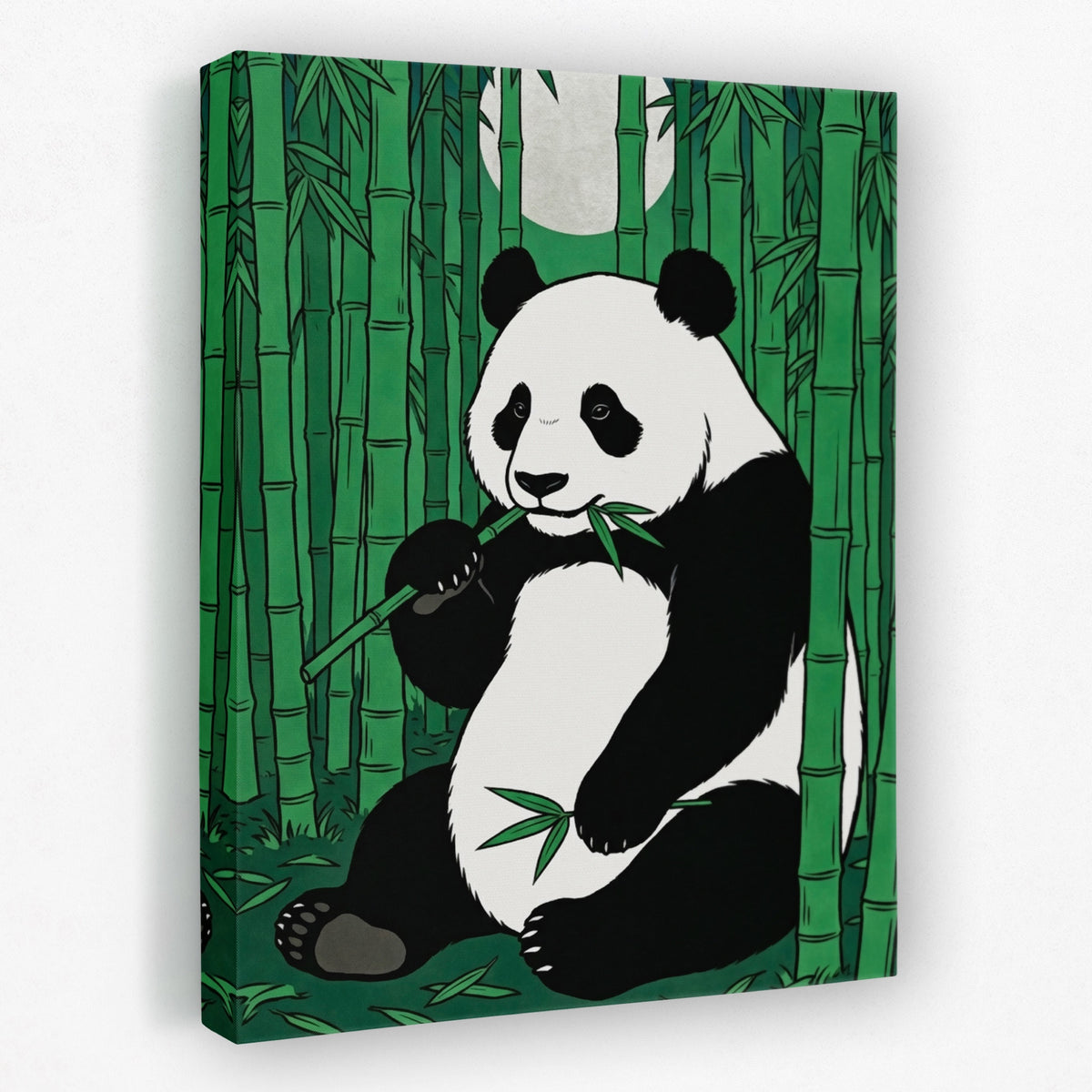 Panda Green Bamboo — Panda Green Bamboo Portrait   Side View   Mirror 368