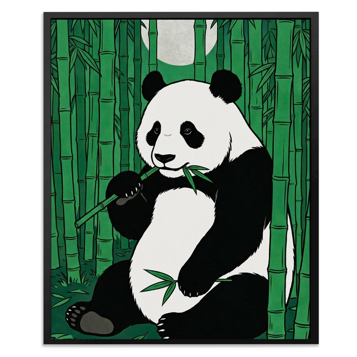 Panda Green Bamboo — Panda Green Bamboo Front Facing Portrait2 118