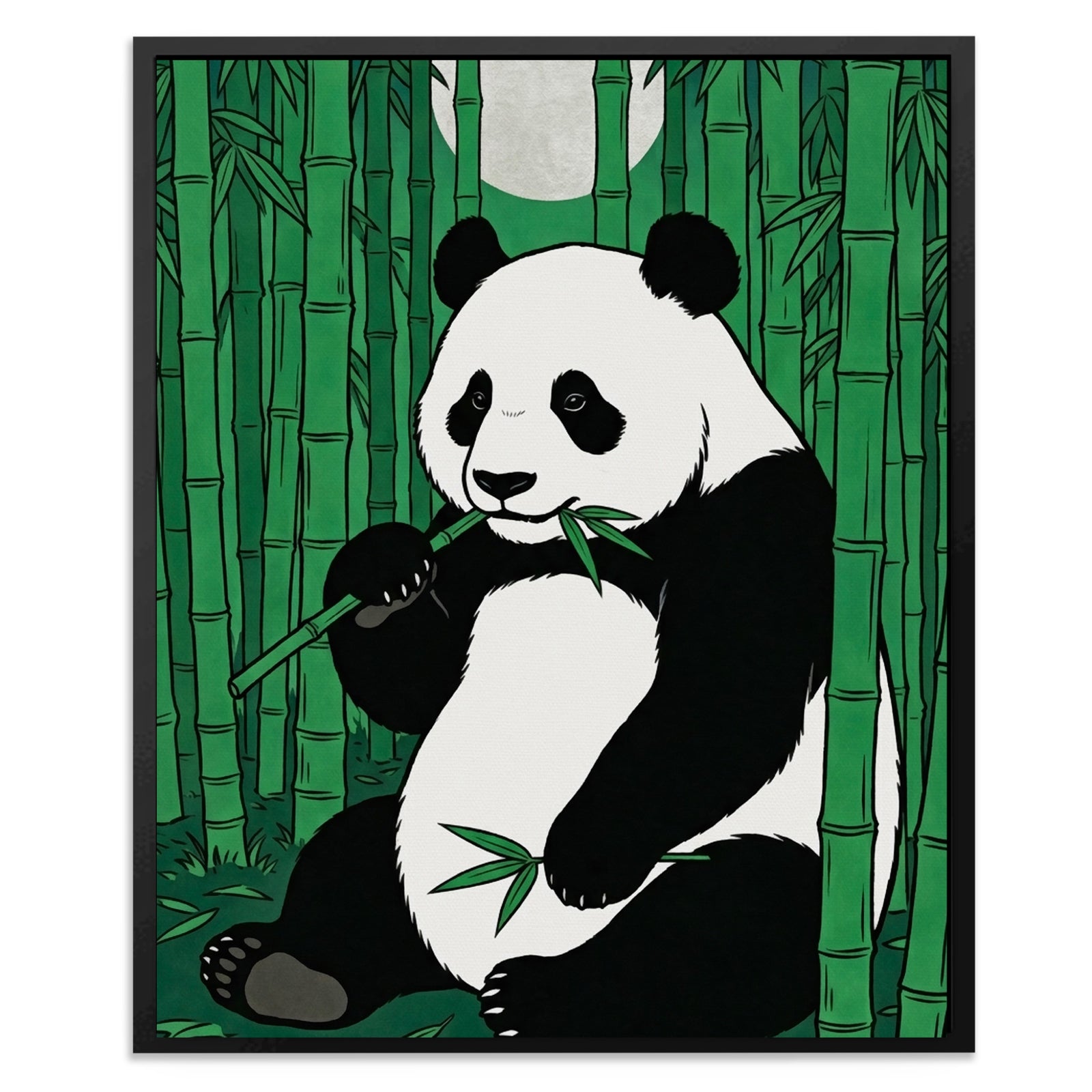 Panda Green Bamboo — Panda Green Bamboo Front Facing Portrait2 118