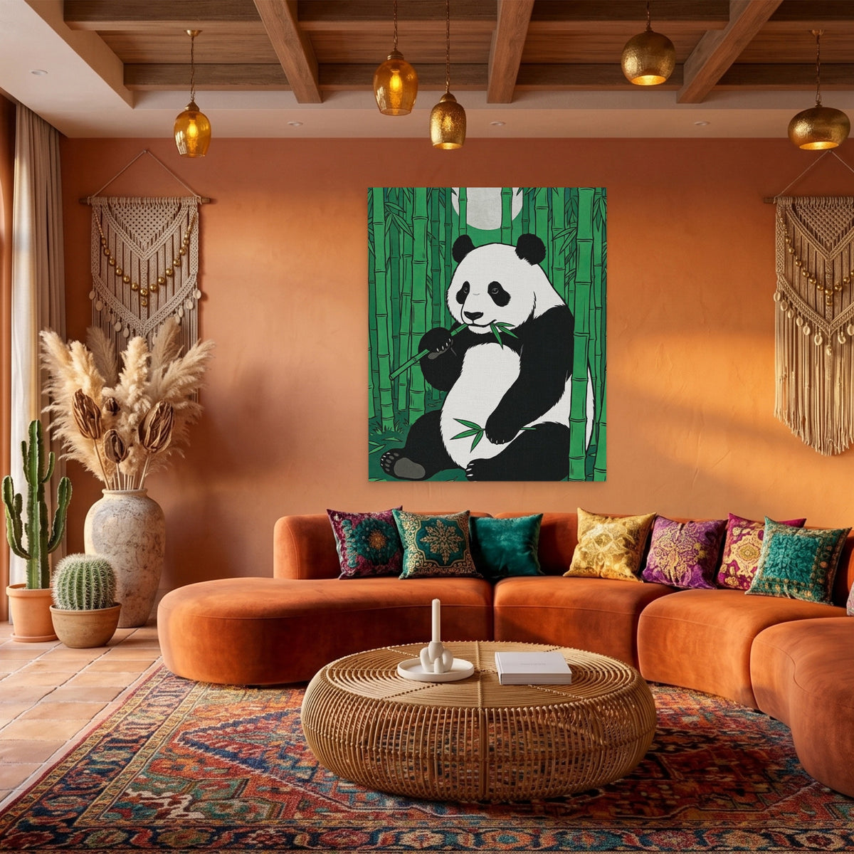 Panda Green Bamboo — Panda Green Bamboo Boho Living Port 43