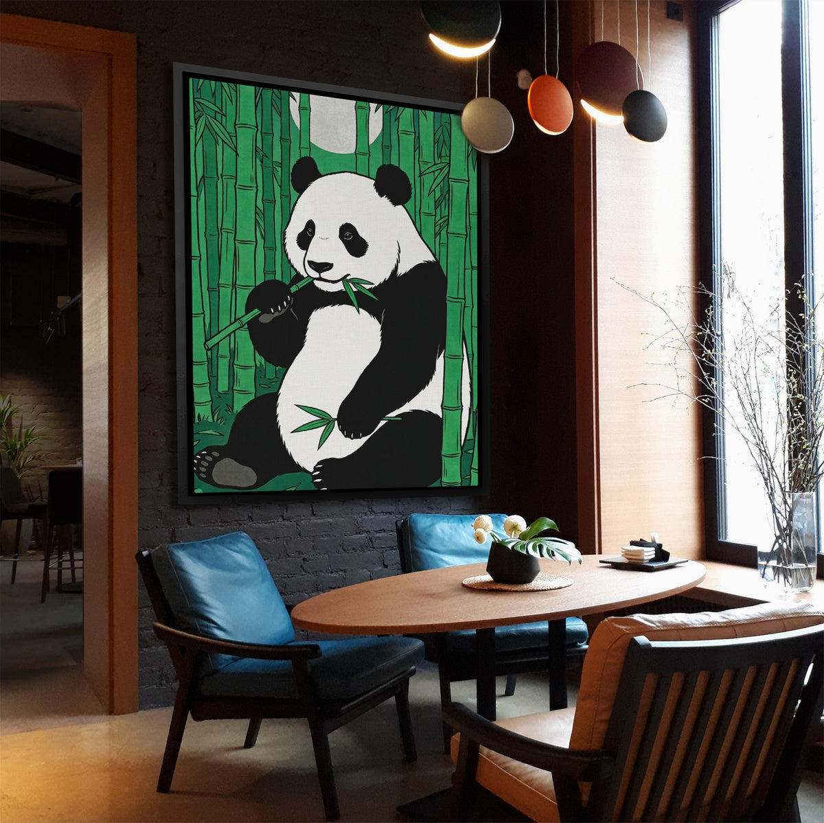 Panda Green Bamboo — Panda Green Bamboo Far Away Dining Room 93